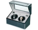 Кутия за самонавиващи се часовници Rapport London Est. 1898 Carbon Fibre + Aluminium Duo Watch Winder